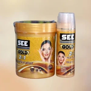 24K Gold 2-in-1 Skin Polisher & Whitening Accelerator Cream | Professional Face & Body Care – Arbish Store